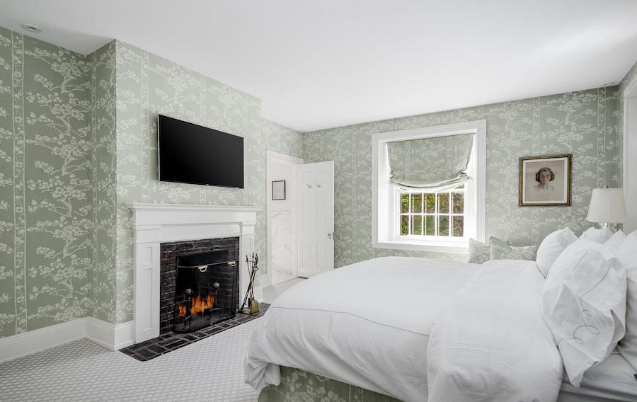 chestnut hill designer colonial master bedroom