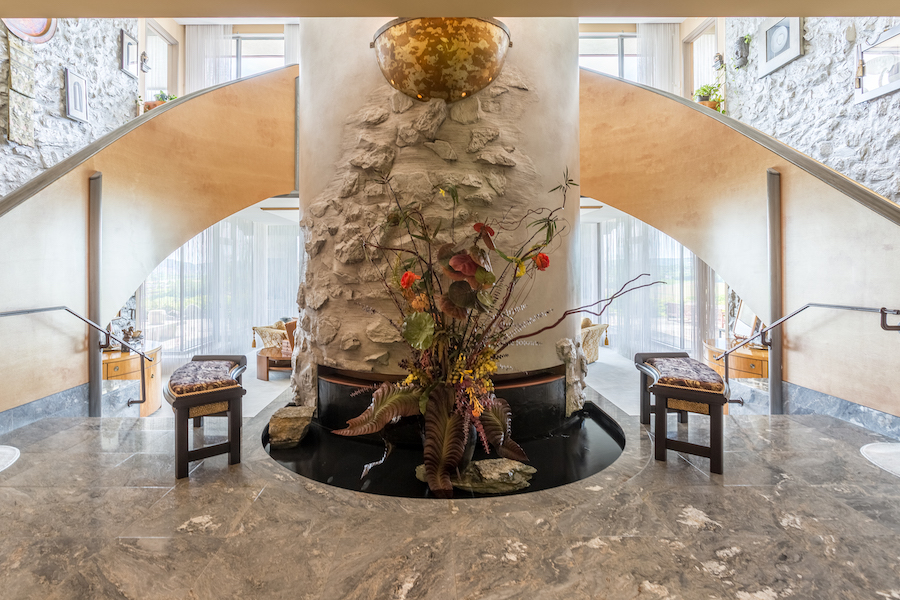house for sale sinking spring hilltop mansion foyer