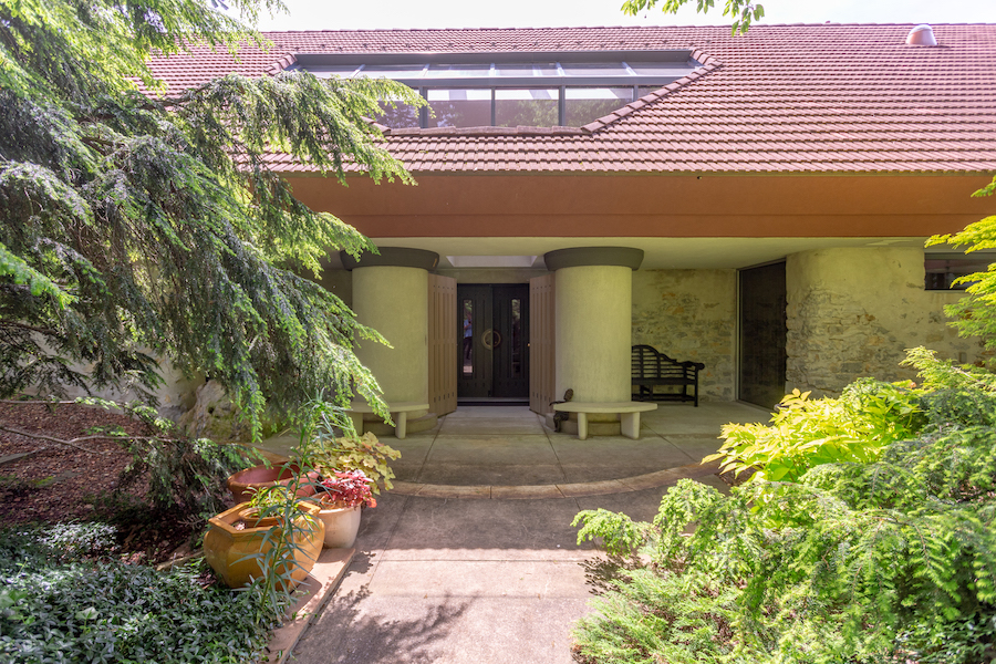 house for sale sinking spring hilltop mansion front entrance