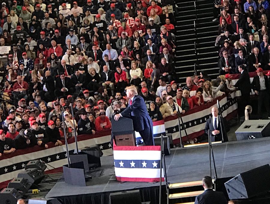 trump rally wildwood seats