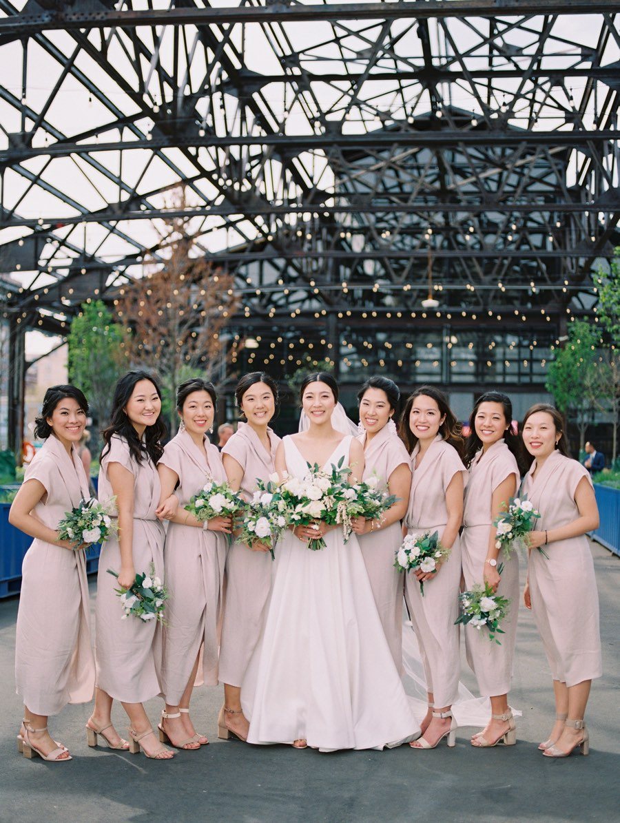 neutral bridesmaid dresses
