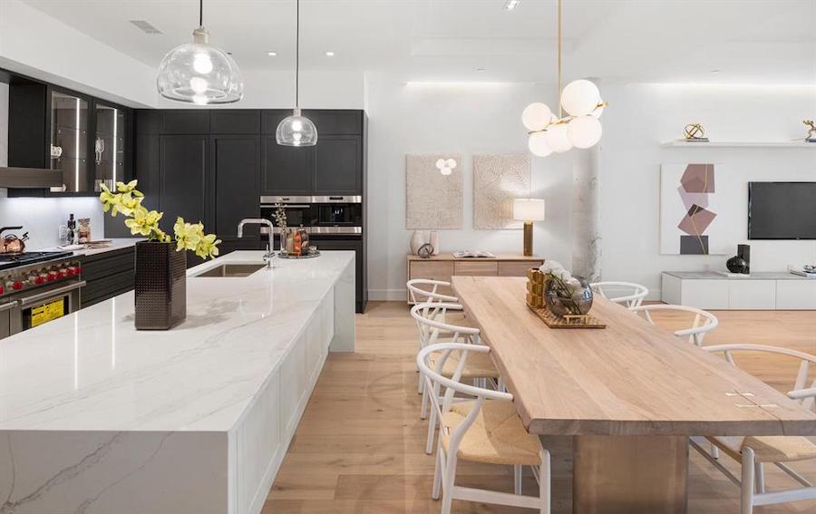rittenhouse square new construction condo dining room and kitchen
