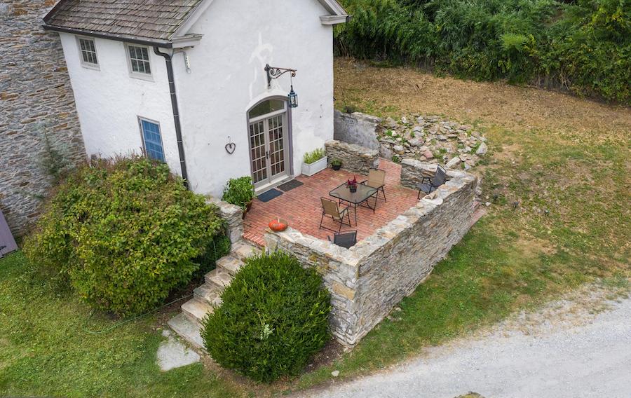 coatesville colonial horse farm side terrace