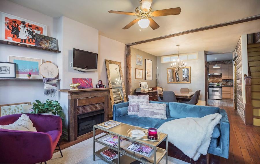 house for sale point breeze reclaimed rowhouse main floor