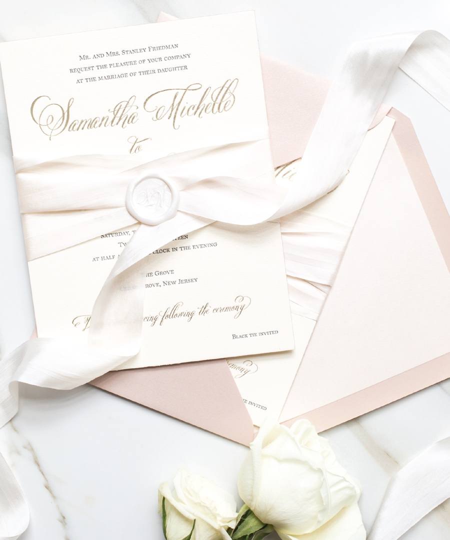 The Papery wedding invitation
