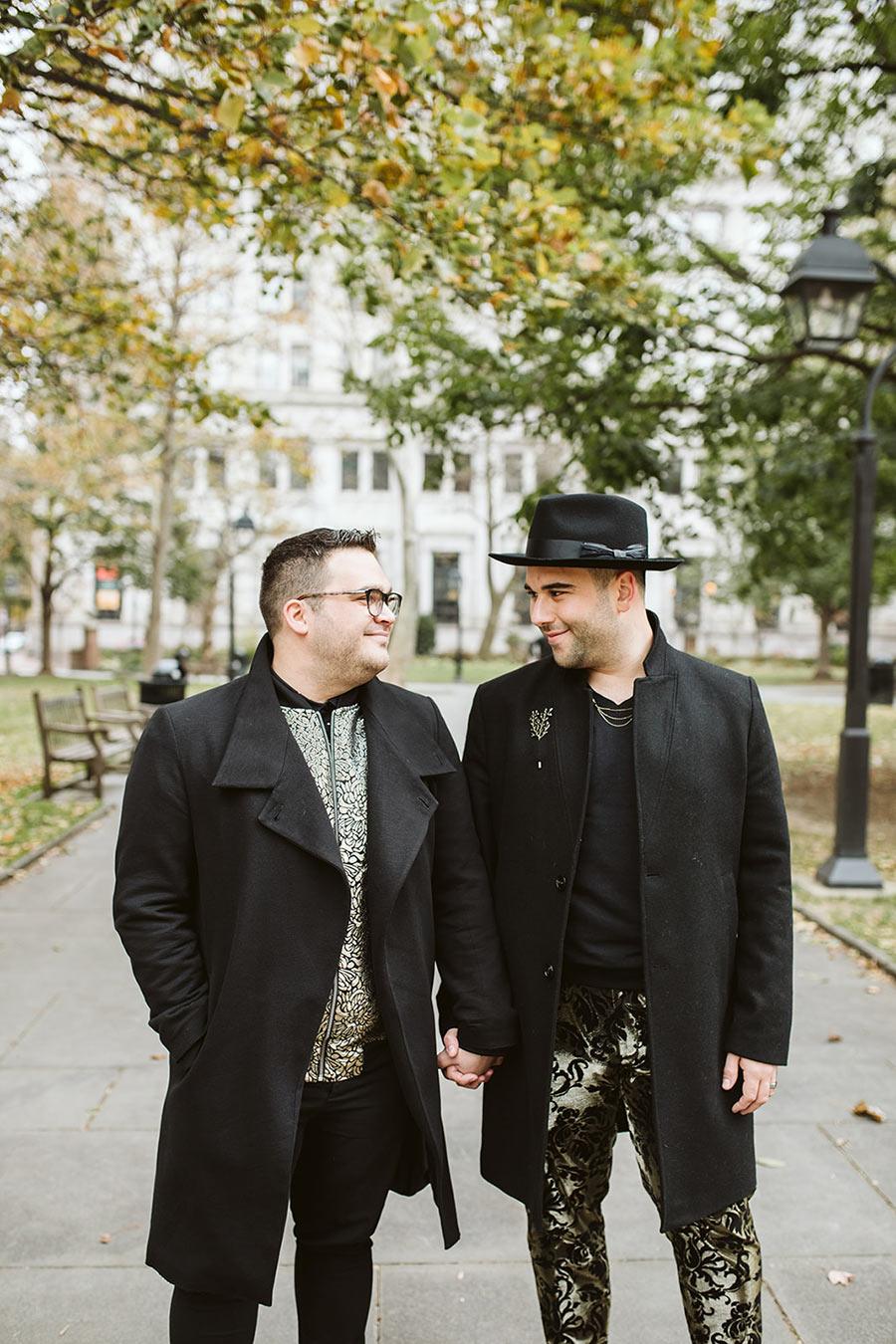 washington square west engagement photos
