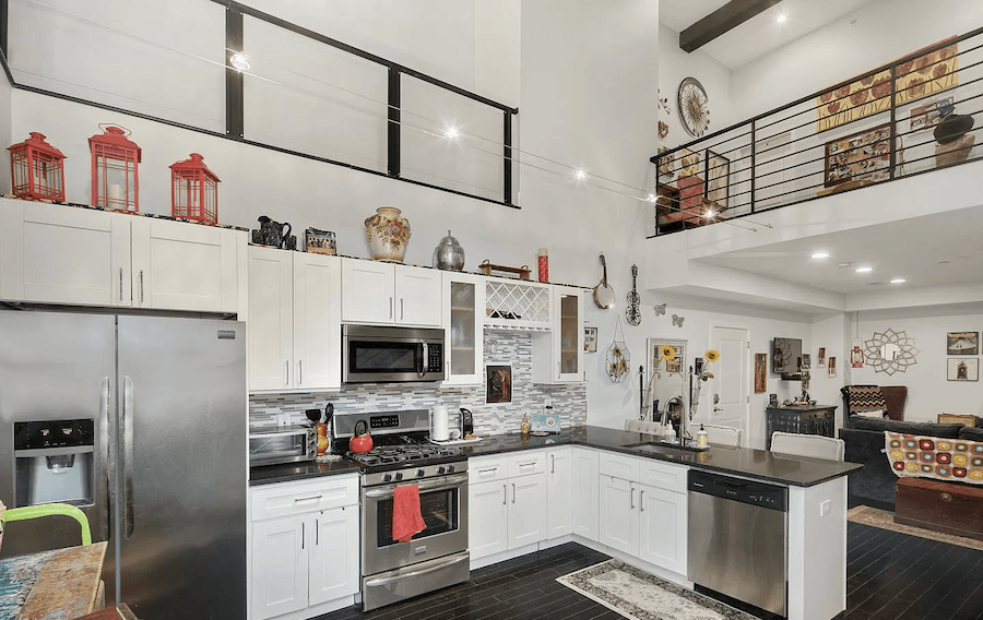 spring garden converted church condo for sale kitchen