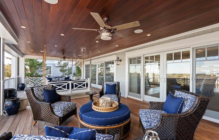 Second-floor porch