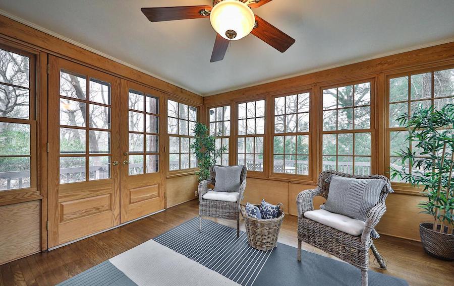east falls tudor revival house for sale sunroom