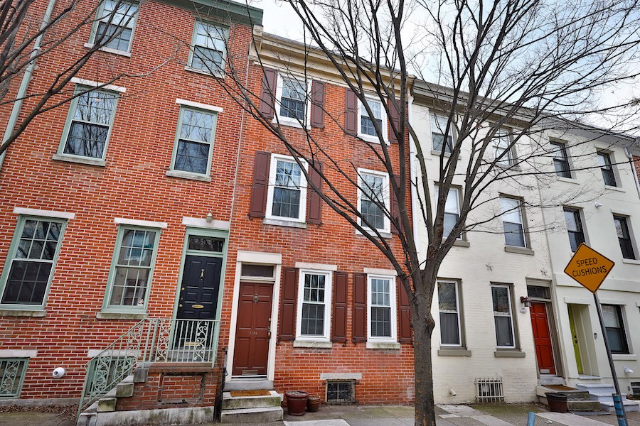 logan square designer rowhouse exterior front
