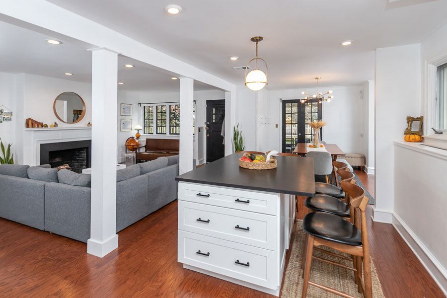 open-concept kitchen