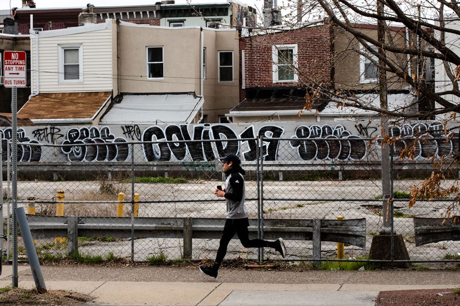 philadelphia coronavirus shutdown photos