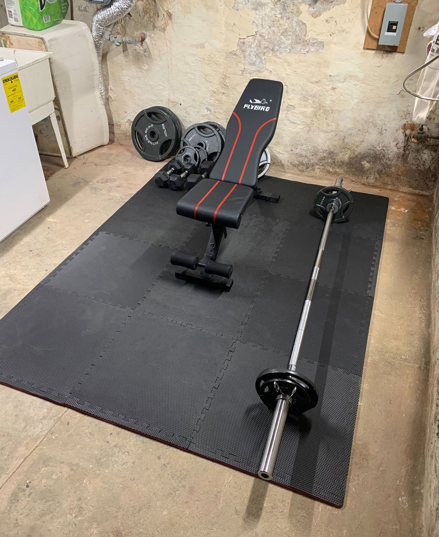 rowhouse basement gym