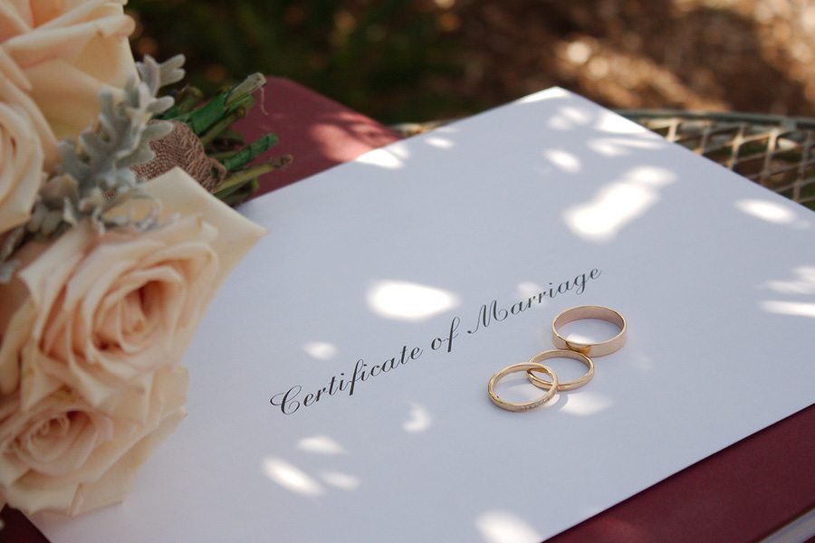 marriage license