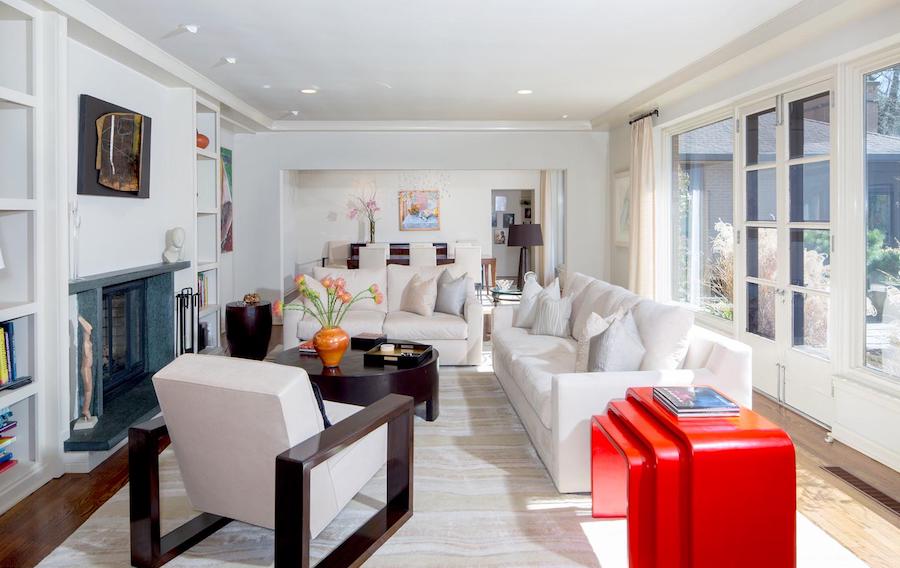 house for sale bryn mawr midcentury ranch living room