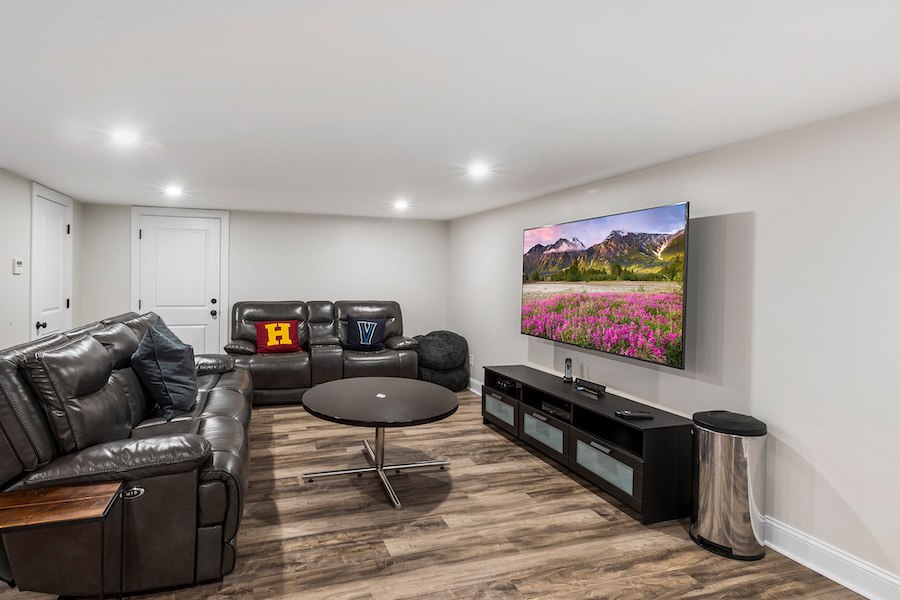 basement media room
