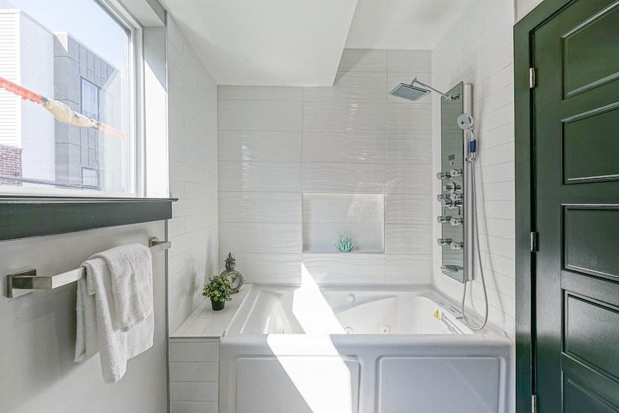 second-floor bathroom