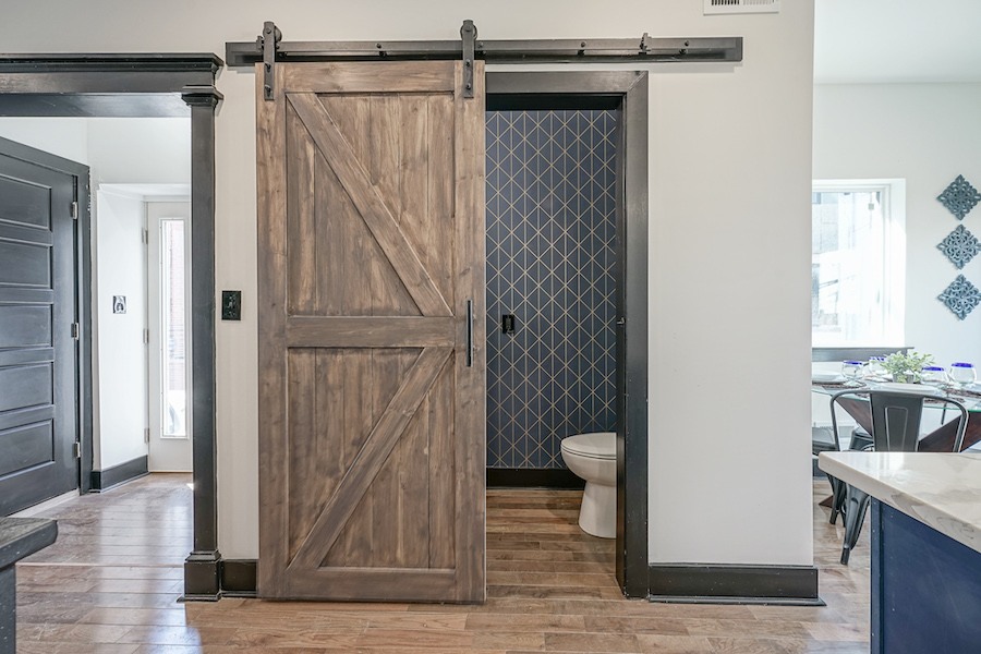 rebuilt point breeze rowhouse for sale powder room