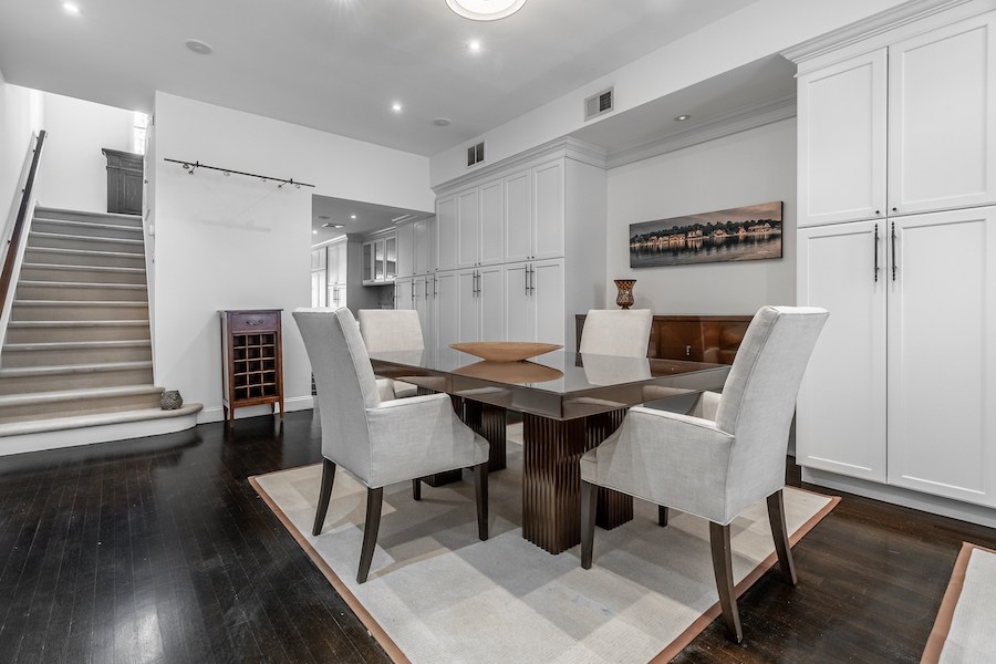 house for sale rittenhouse remodeled row dining room