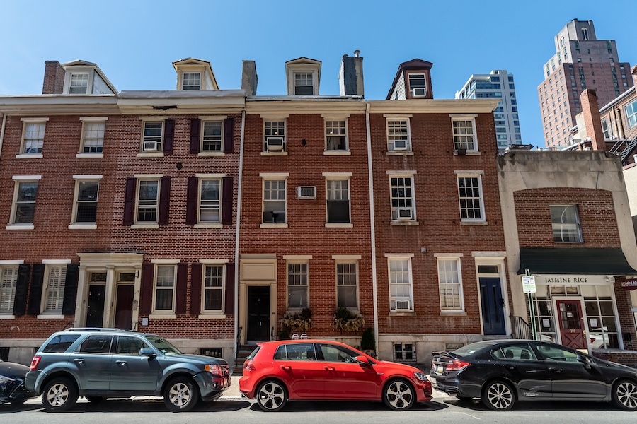 house for sale rittenhouse remodeled row exterior front