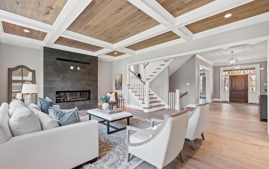 wayne custom colonial house for sale great room