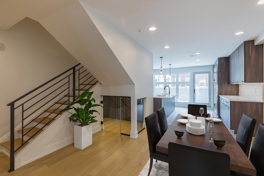 bella vista new construction townhouse for sale dining room