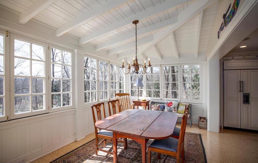 neocolonial chester springs farmhouse for sale casual dining porch