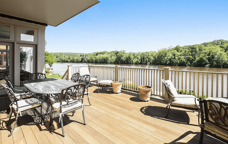 main-floor deck