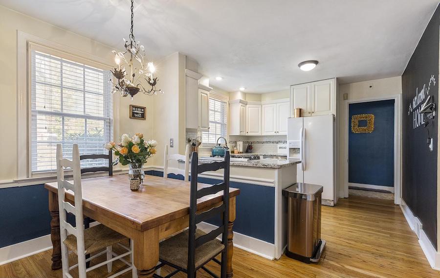 colonial glenside house for sale breakfast room and kitchen