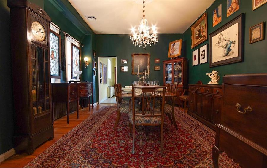 renovated south philly rowhouse for sale dining room