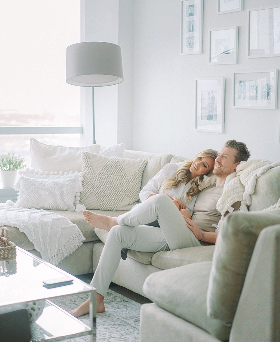 at-home photo shoot