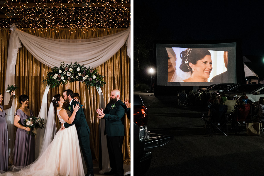 Drive-in wedding
