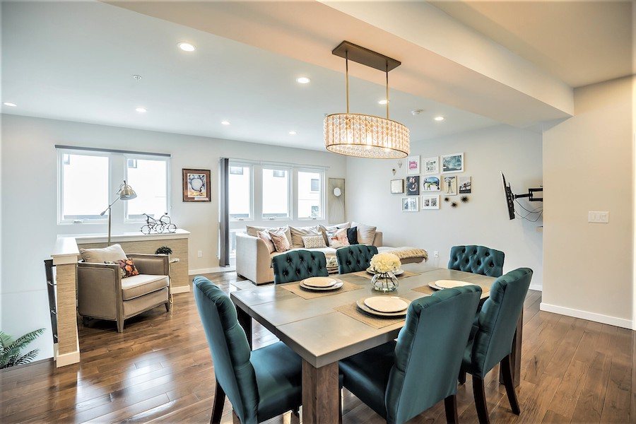 dining and living rooms