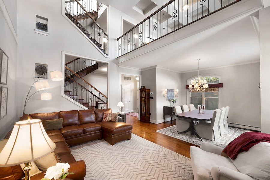 living and dining rooms