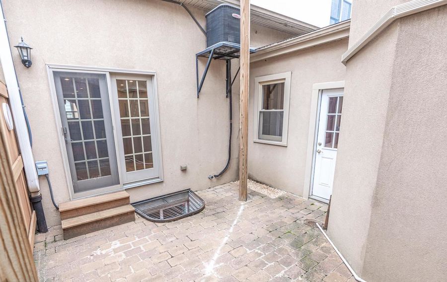 rear patio