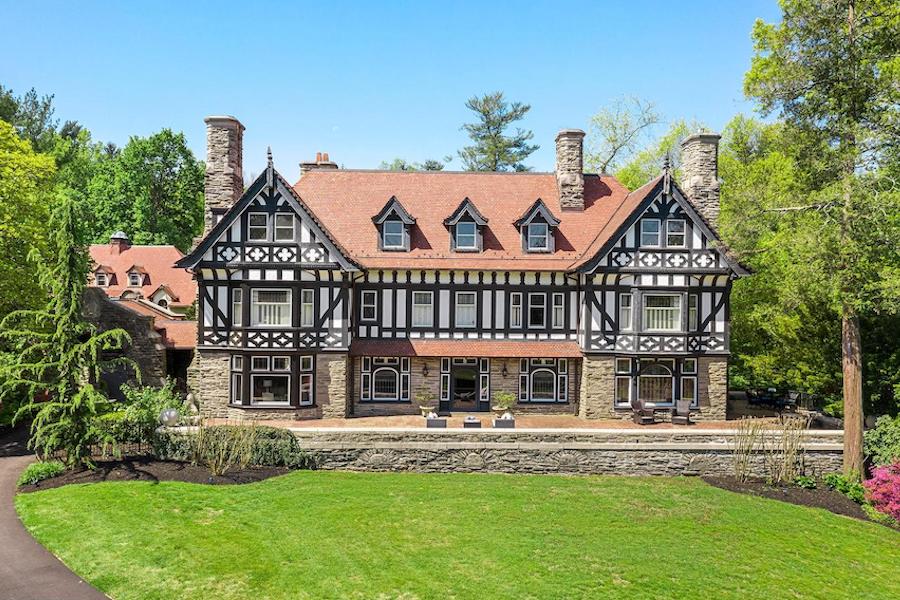 st davids tudor revival house for sale exterior front