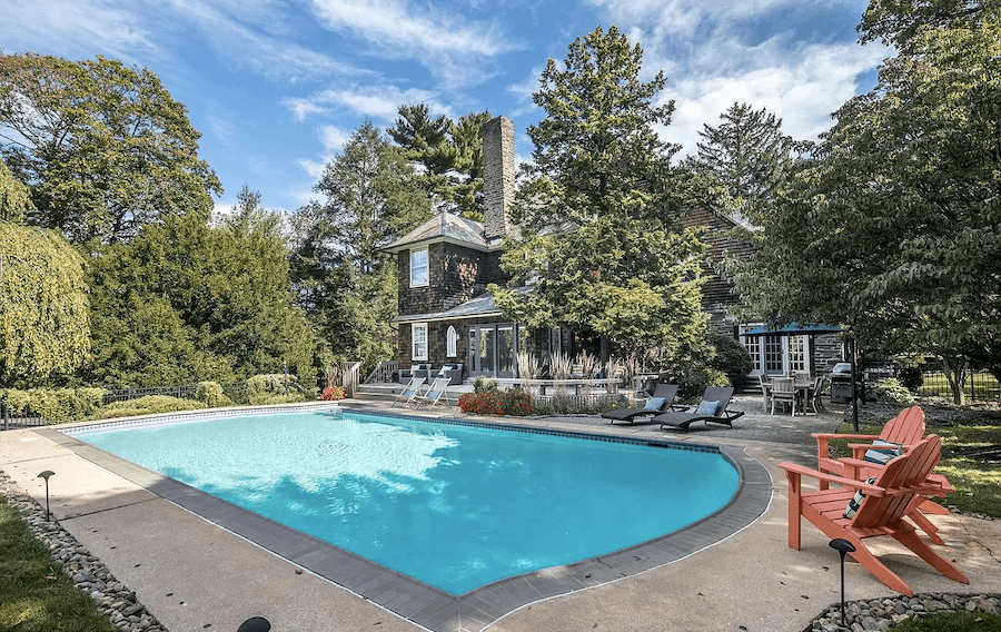 wayne shingle style house for sale pool