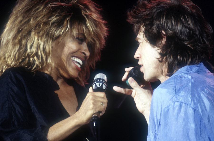 tina turner and mick jagger at live aid in Philadelphia