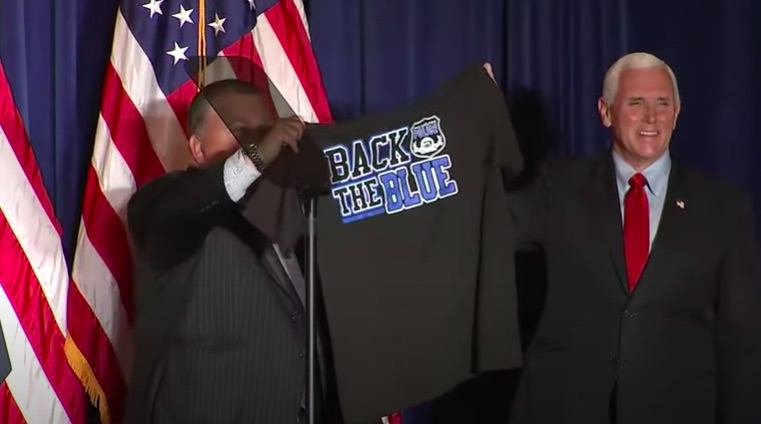 mike pence with john mcnesby in philadelphia