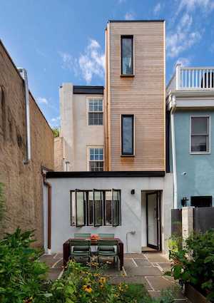 modern logan square victorian house for sale rear elevation