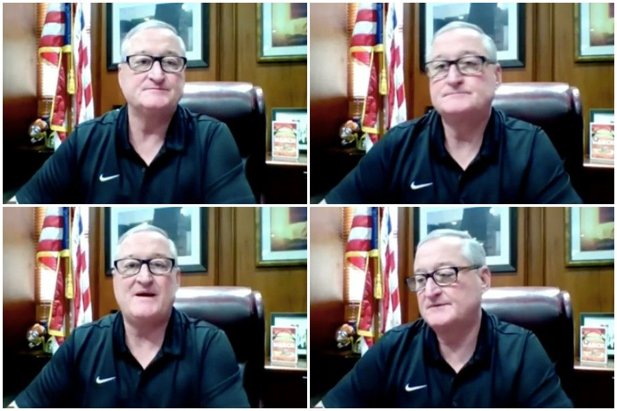 mayor kenney grew increasingly frustrated as reporters asked him about philly trash pickup, gun violence and other issues