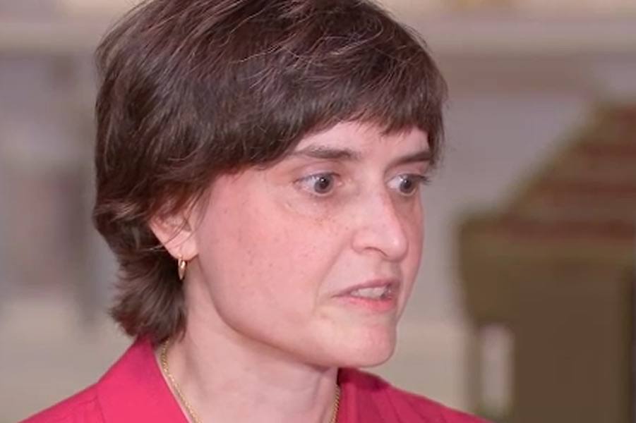 sarah contrucci, the woman punched in a philadelphia church on sunday, talking to action news
