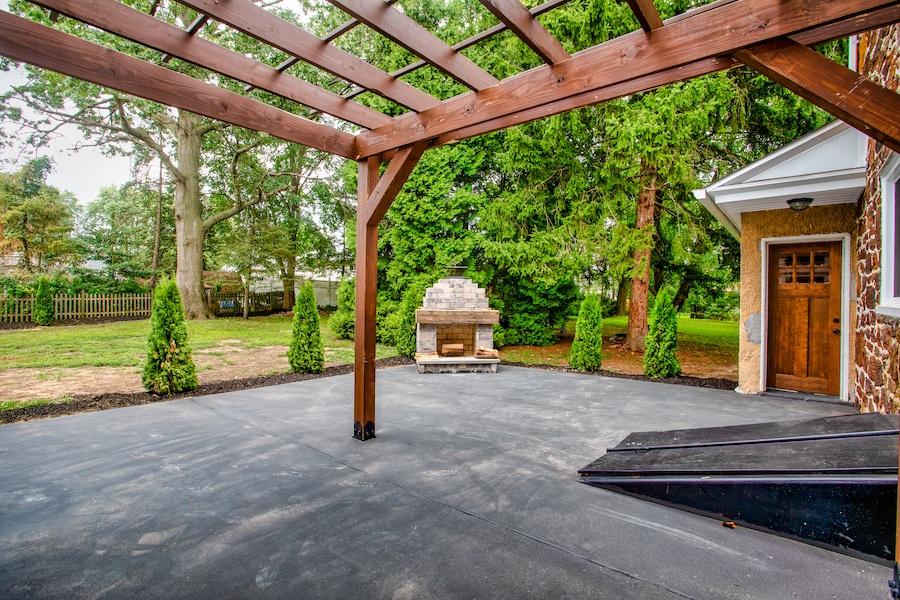 rear patio
