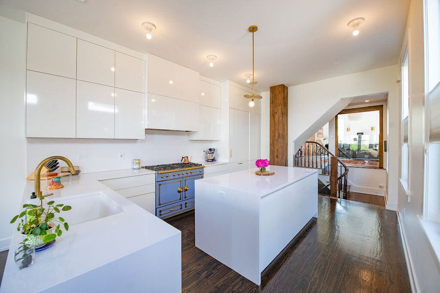 hawthorne renovated row house for sale kitchen