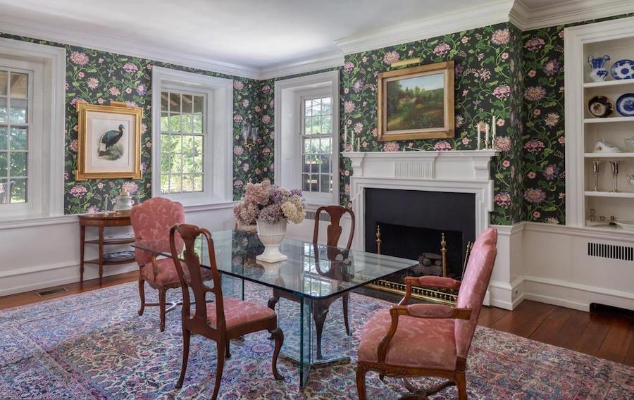 newtown square colonial farmhouse for sale dining room