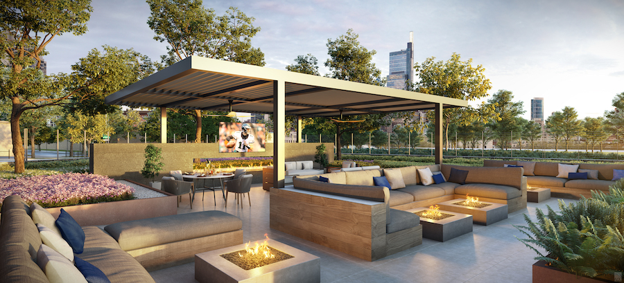 2100 Hamilton profile amenity deck pergola