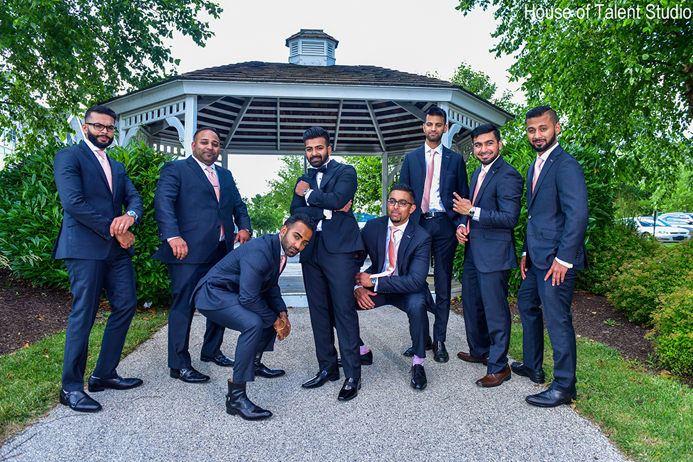 blue groomsmen suits