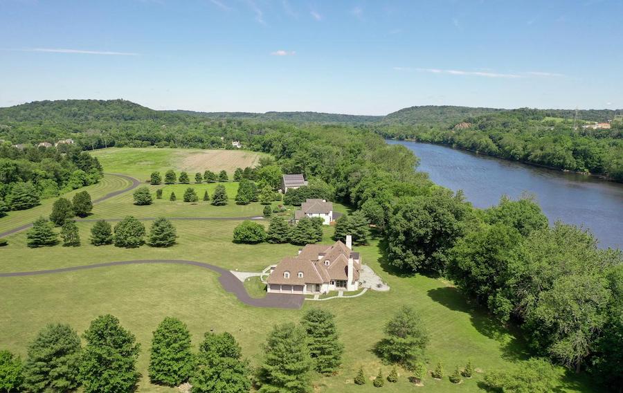 aerial view of lot