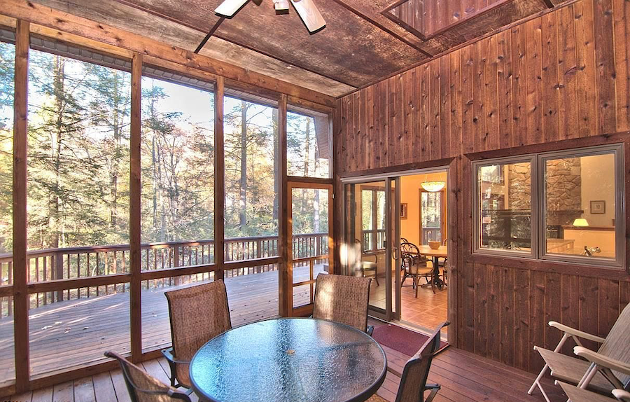 house for sale Pocono Pines contemporary sun porch