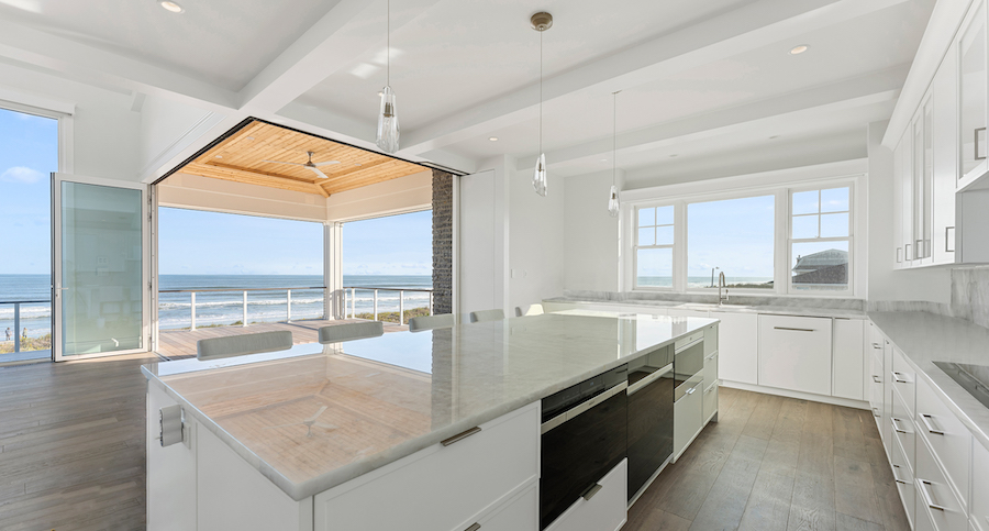 kitchen and deck